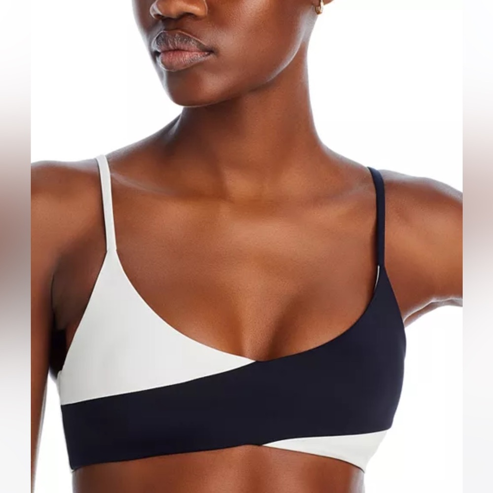 L Space colorblock Bikini Top High Tide